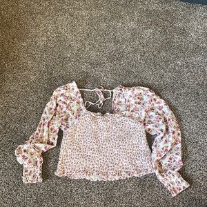 Smocked crop top